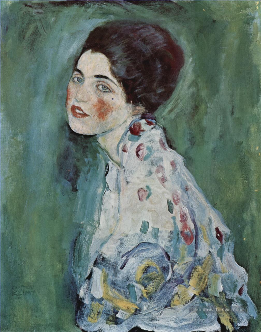 Portrait d’une dame Gustav Klimt Peintures à l'huile
